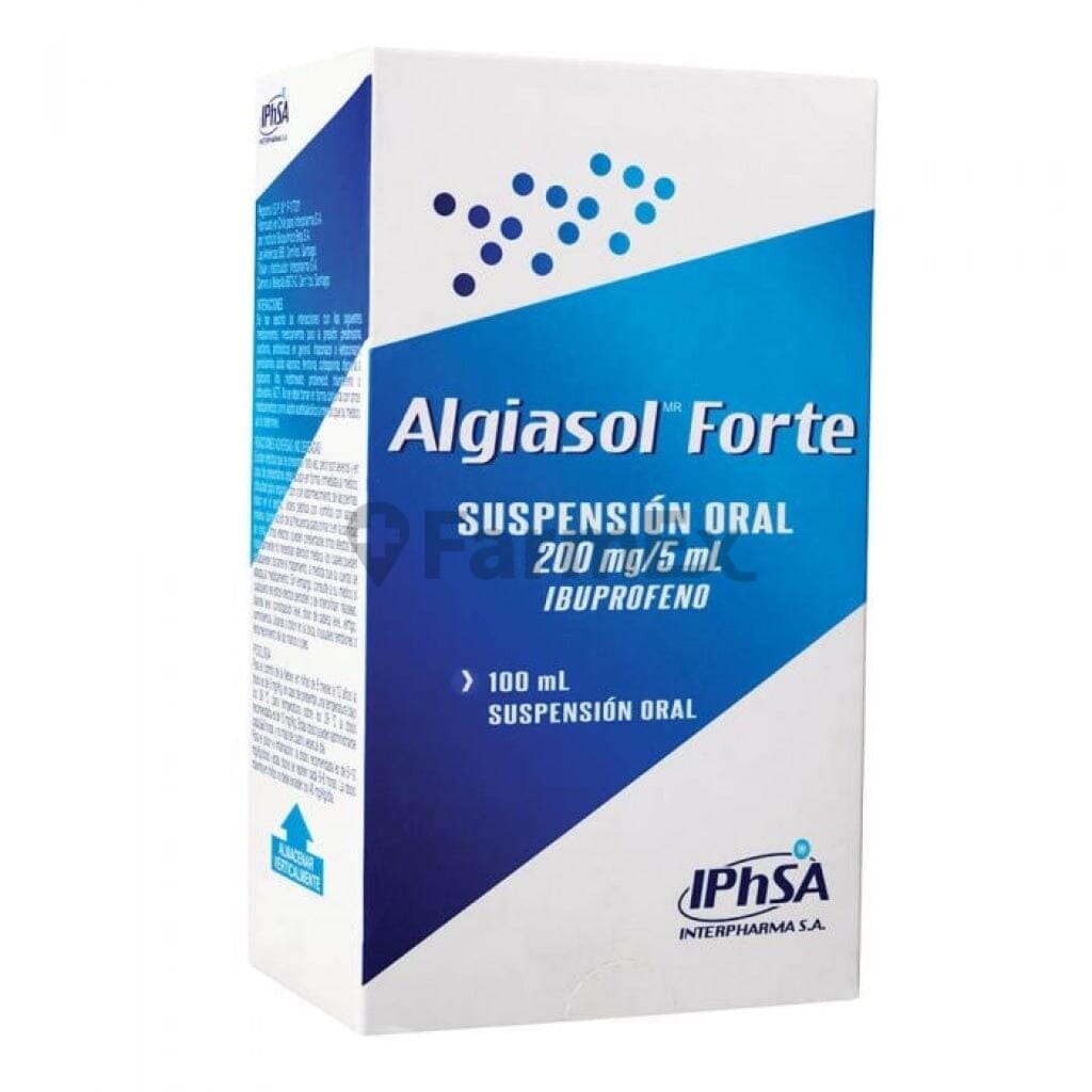 Algiasol Forte Susp. Oral 200 mg / 5 mL x 100 mL Farmex-Pluxee-Persistente